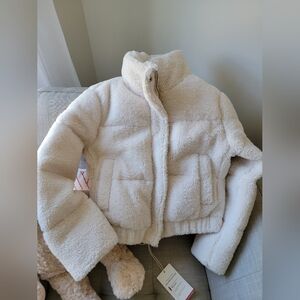 NWT A&F Sherpa Puffer Jacket XS